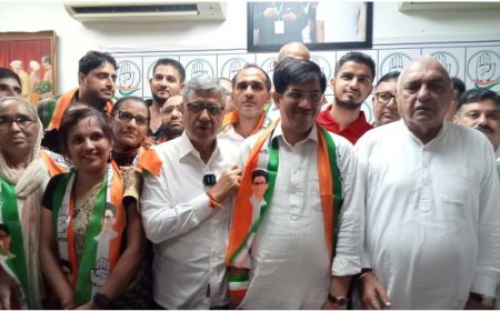 आम आदमी पार्टी को बड़ा झटका, प्रदेश सचिव ने सैकड़ों समर्थकों के साथ कांग्रेस का हाथ थामा