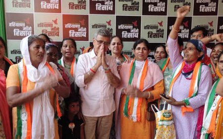 भ्रष्टाचार और भाजपा की विफलताओं पर बत्तरा का हमला; इनेलो की सुमित्रा काजल कांग्रेस में शामिल